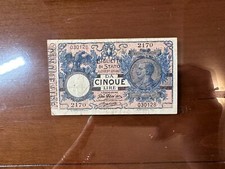 STATE NOTE 5 LIRE VITTORIO