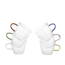 Set 6 tazzine caffè in vetro