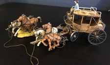 Cavalli e carrello vintage in