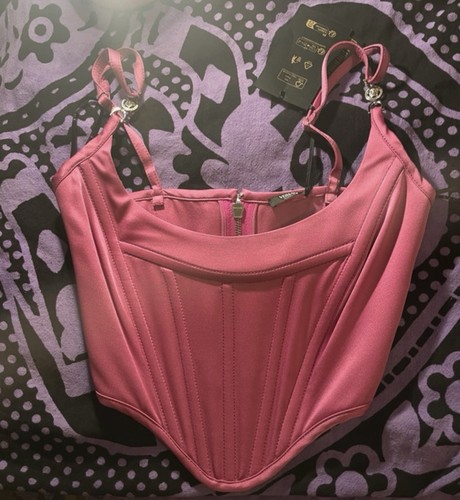 Corsetto versace rosa raso - corsetto,