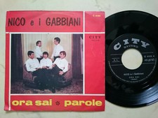 Nico E I Gabbiani Ora Sai / Parole Italiano 60s Beat Città Record Etichetta