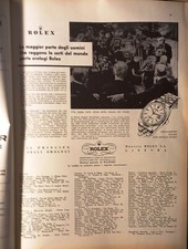 ROTARY CLUB 1960=Pubbl: ROLEX OMEGA RADIOMARELLI PAN AMERICAN CASSINA POLTRONE