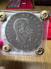 REGNO D’ITALIA VITTORIO EMANUELE II 5 LIRE 1874 MILANO sigillata BB SUBALPINA