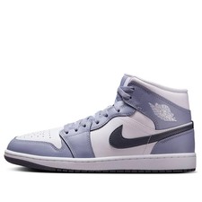 Jordan 1 Mid sneaker scarpe da ginnastica uomo White Indigo Haze (DQ8426-145) NUOVE