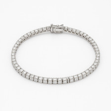 Bracciale Tennis oro bianco 18