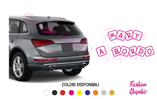 Adesivo bordo personalizzato - a,
