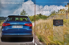 Clipping Ritaglio Articolo 2014 AUDI A3 SPORTBACK G-TRON Adesso Spingi sul Gas