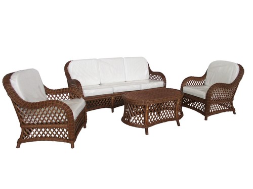 Salotto vimini rattan naturale - vimini,