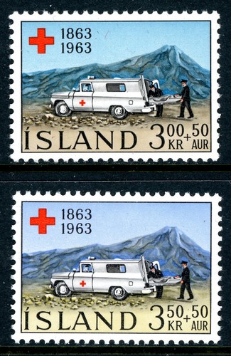 Islanda 1963 croce rossa scott - islanda,