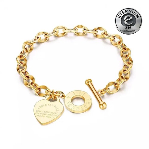 Bracciale donna cuore bar - bracciale,