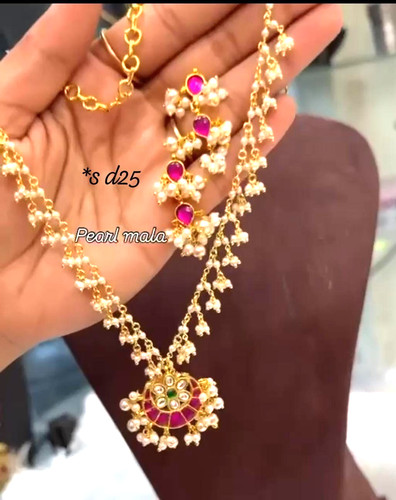 Set collana perle placcate - collana,