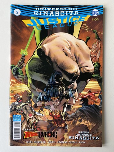 Justice league rinascita con - justice, 7