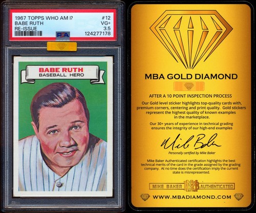 1967 topps who 12 babe - #12,