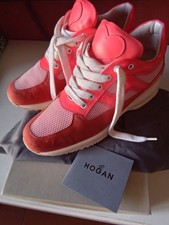 Scarpe Hogan Donna 38 Interactive Fuxia Rosa Bianche 