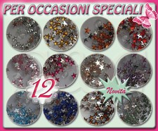 12 VASETTI STRASS COLORATI