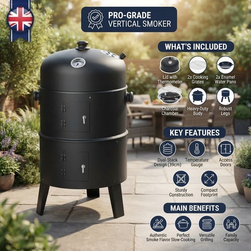 Affumicatore carbone bbq - a,