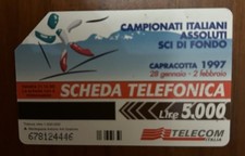 Scheda Telefonica Sci Di Fondo Capracotta Lire 5000