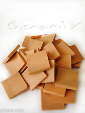 N. 50 PIASTRELLINE QUADRATE 3X3 IN COTTO X  HOBBISTI-PRESEPI-MOSAICI-DECOUPAGE  