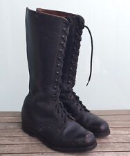 Stivali cuoio nero Motociclisti CC e P.S. anni '60 taglia 43 originali completi