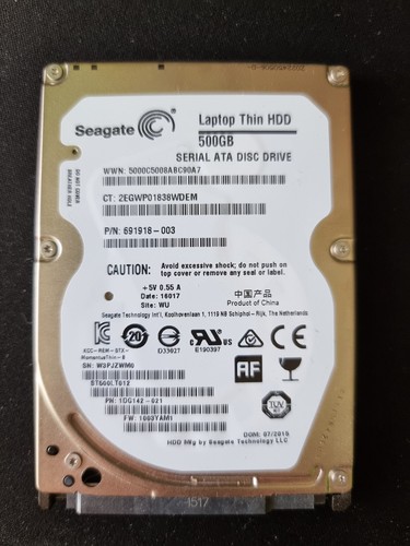 Hard disk 500gb sata - sata, 2.5"