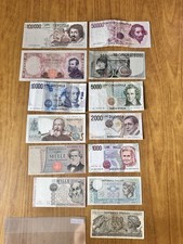 LOTTO 13 BANCONOTE LIRE 100000