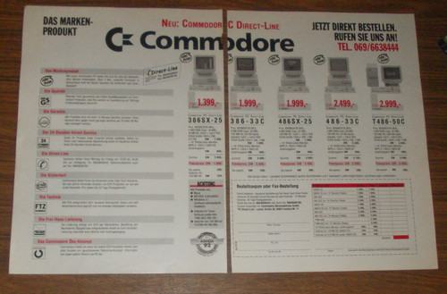 Rara pubblicità commodore - commodore, pc