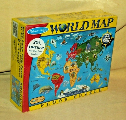 World map floor puzzle melissa - puzzle,