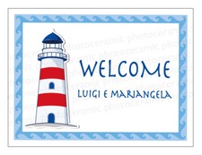 Targa ceramica casa benvenuto