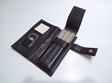 Portasigari PIQUADRO in pelle con tagliasigari porta carte di credito fiaschetta