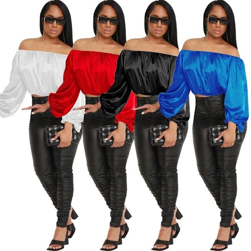 Camicia blusa donna sexy - , raso