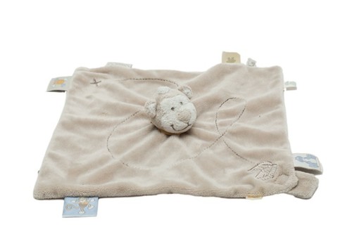 Doudou plat singe - , beige