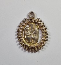 MEDAGLIA RELIGIOSA MADONNA CON BAMBINO IN BRACCIO, IN ARGENTO   EPOCA XVII-XVIII