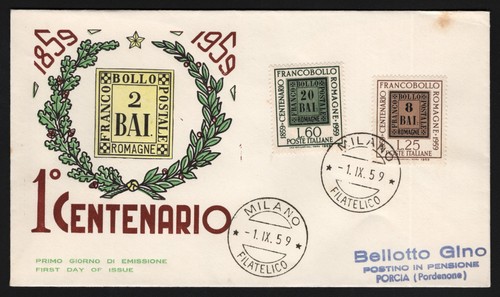 Italia fdc centenario - italia,