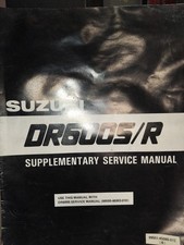Manuale di officina supplementare Suzuki DR600 S/R