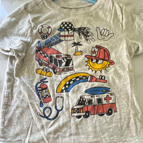 Old navy boys gray fire - fire, truck