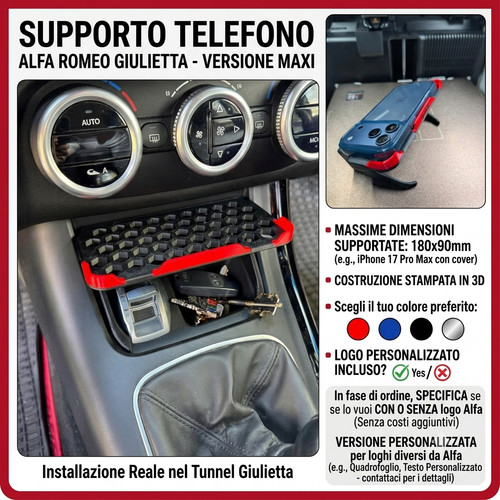 Supporto telefono alfa romeo - telefono,