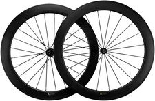Ruote Bici Carbonio 60Mm Profondità 25Mm Larghezza Clincher Set Ruote 700C Strada Ciclismo Cerchio