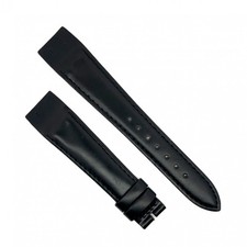 Cinturino aperto Sartoriale Pelle Nero per ansa fissa 20/16 mm B35B cucito.