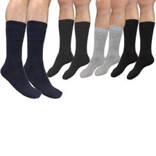 PACK 12 PAIA DI CALZINI IN CALDO COTONE TINTA UNITA MISURA 40-46 F-001