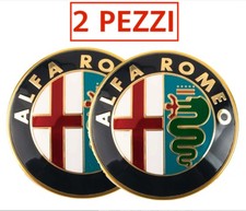 2 Stemma ALFA ROMEO GIULIETTA MITO 156 159 Logo Fregio Anteriore Posteriore oro