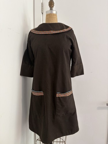 Abito tubino marrone vintage