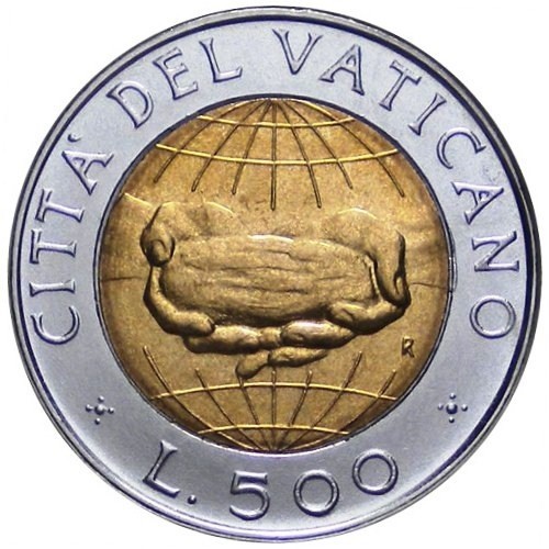 500 lire 1992 vaticano - 500,