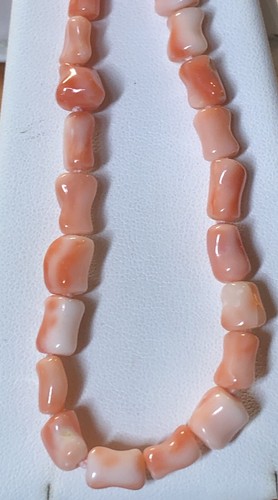 Collana corallo rosa sassi - corallo,