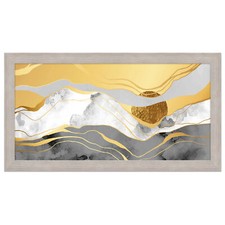 Lupia - Quadro moderno, per soggiorno camera da letto, con cornice BOSTON colore