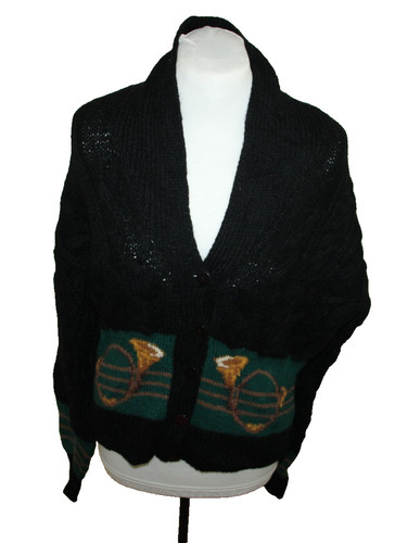 Cardigan donna aran treccia - cardigan,