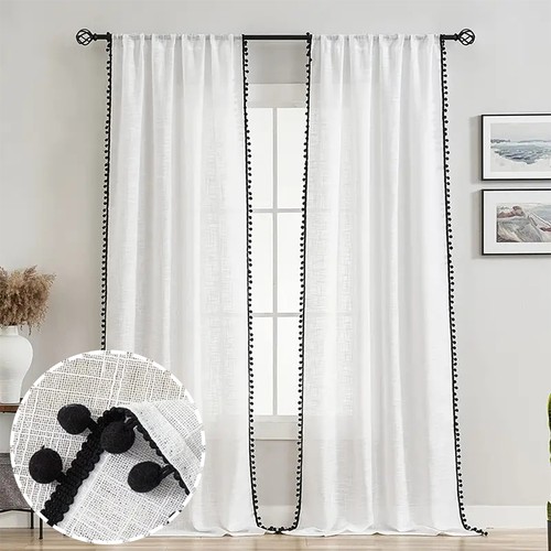 Tende lino cotone bianco - tende,