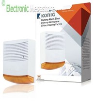 SIRENA ALLARME ANTI FURTO FINTA CASA UFFICIO LED LAMPEGGIANTE DETERRENTE LADRI