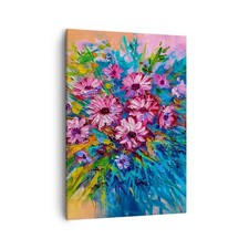 Quadro tela 50x70cm bouquet - tela,