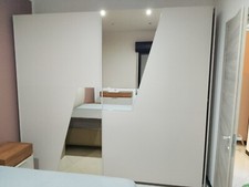 Generico Dallas Set Camera da Letto Completa - Nero/Bianco Lucido