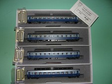 RIVAROSSI coffret 4 voitures type 59 TRENO AZZURRO gris 5301 NEUF et RARE
